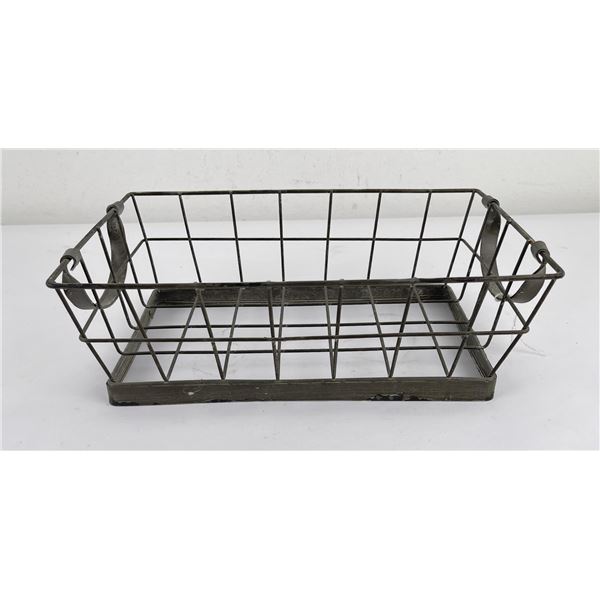 Antique Mercantile Galvanized Store Basket