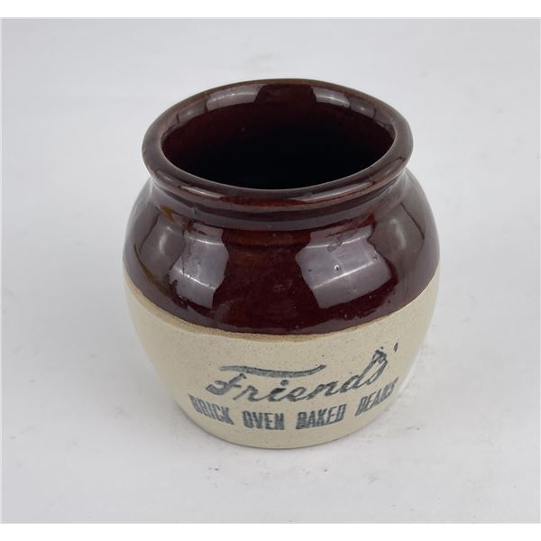 Stoneware Friends Brick Oven Baked Beans Pot