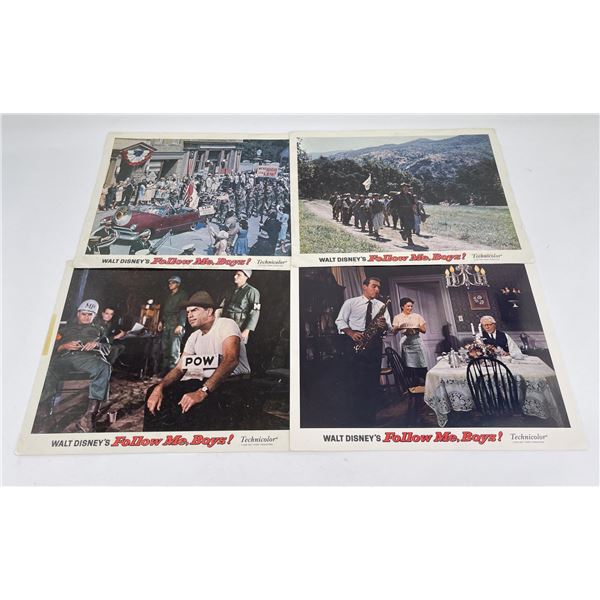 Walt Disney Follow Me Boys Movie Lobby Cards