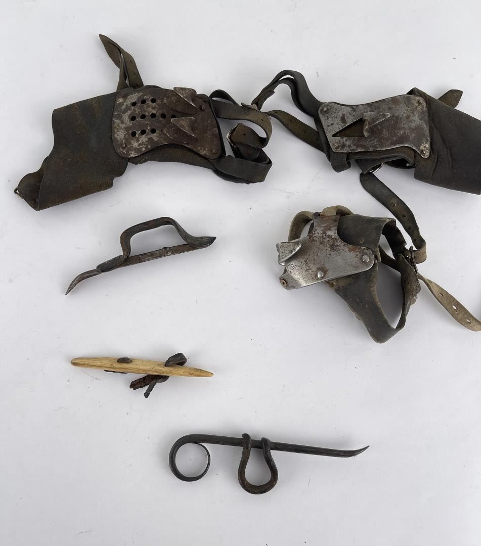 Antique Corn Husking Farm Tools