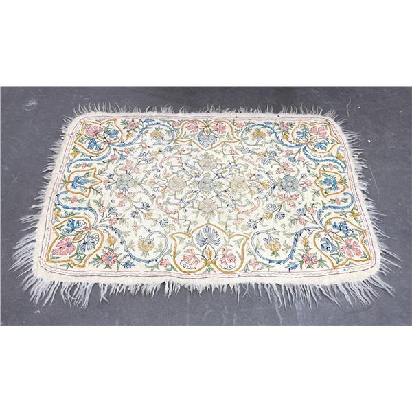 Turkmen Uzbek Felt Embroidered Rug