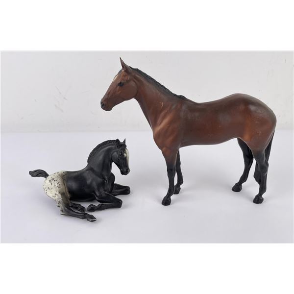 Pair of Vintage Breyer Horses Mare Foal