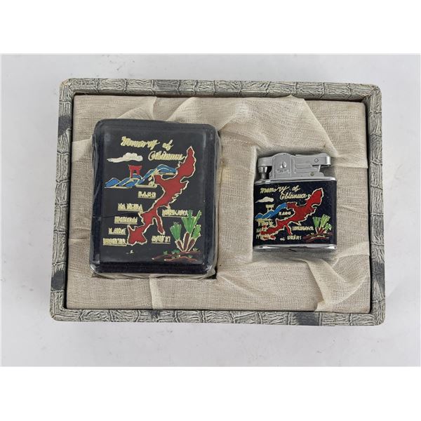 Post WW2 Japanese Okinawa Lighter Set