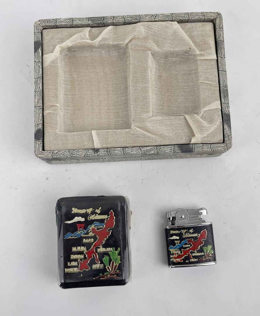 Post WW2 Japanese Okinawa Lighter Set