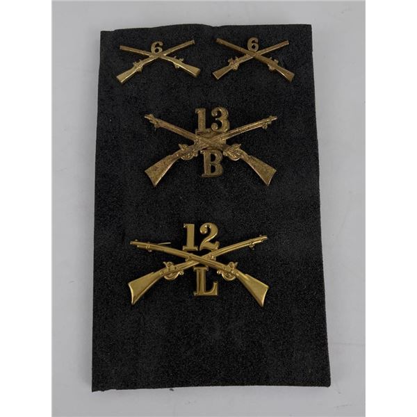 Group of Indian Wars US Army Infantry Insignia
