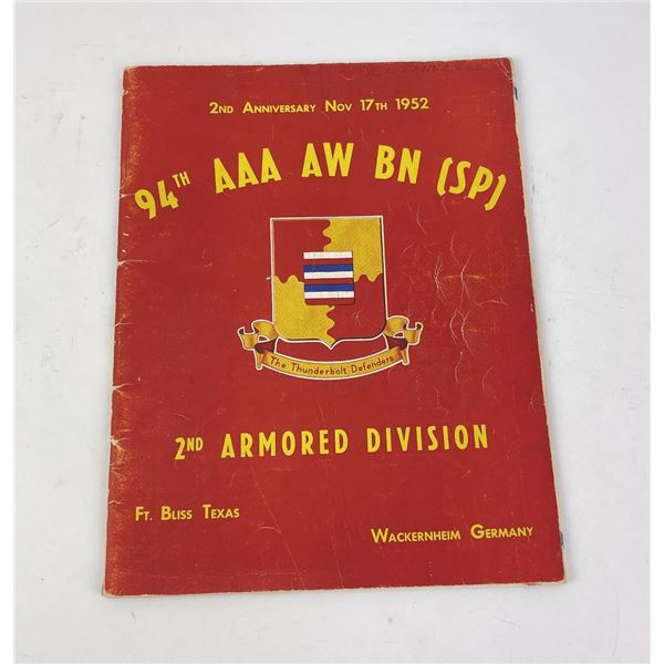 94th AAA AW BN Armored Unit History Book