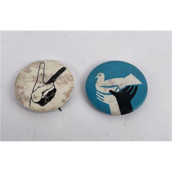 Vietnam War African American Civil Rights Buttons