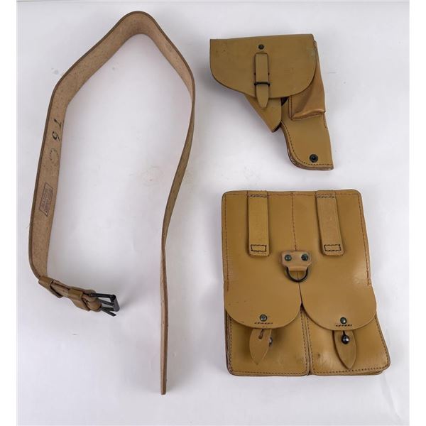 French Indo China Belt Pistol Holster Ammo Pouch