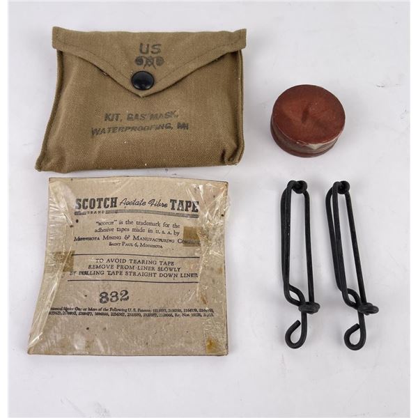 WW2 Gas Mask Waterproofing Kit