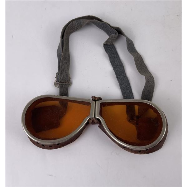 Early Motorcycle Folding Driving Goggles