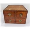 Image 1 : US Army 4 Drawer Wood File Cabinet