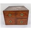 Image 2 : US Army 4 Drawer Wood File Cabinet