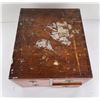 Image 3 : US Army 4 Drawer Wood File Cabinet