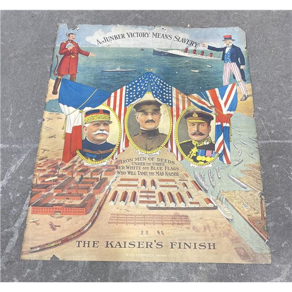 A Junker Victory Means Slavery WW1 Poster
