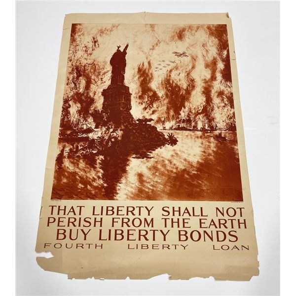 Fourth Liberty Loan Bonds Poster WW1