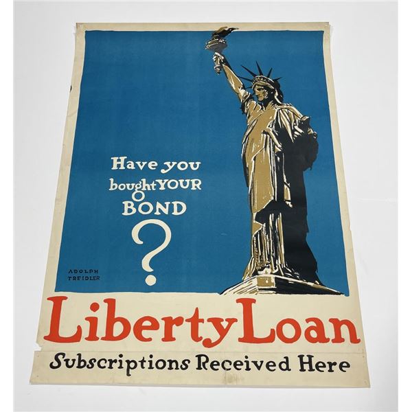 Liberty Loan War Bonds WW1 Poster