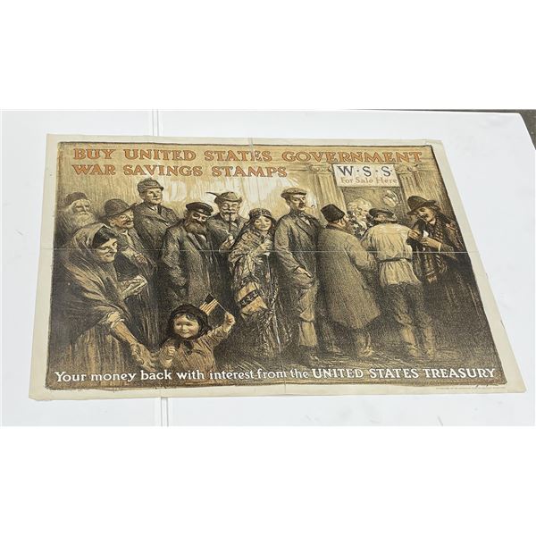 Buy War Savings Stamps WW1 Poster