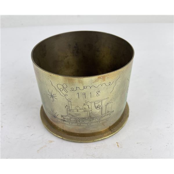Trench Art WW1 Tank Corp Shell 1918