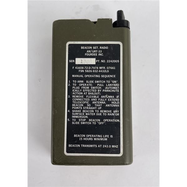 AN/URT-33 Personal Locator GPS Beacon