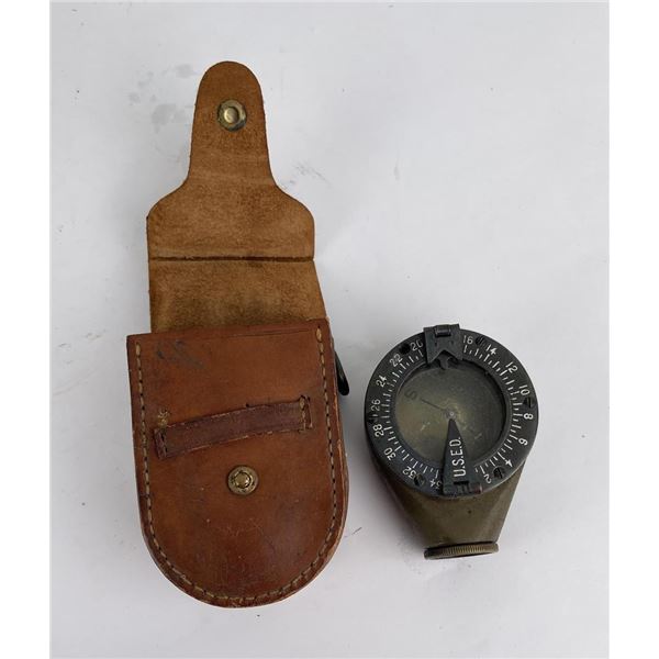 WW1 Mark VII Marching Compass in Pouch