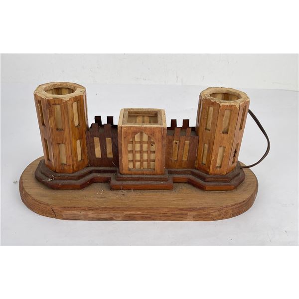 Trench Art Army Engineer Television Lamp