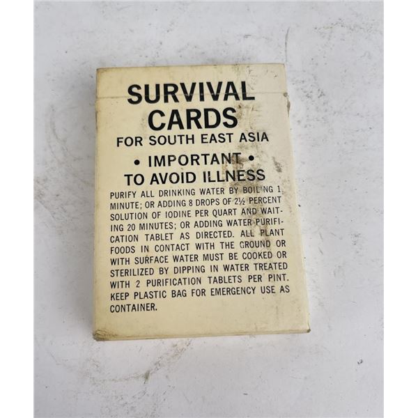 Vietnam War Survival Cards South East Asia