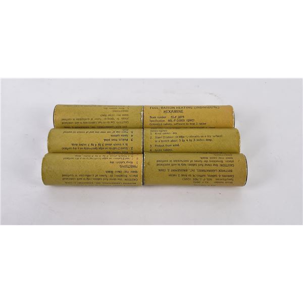 6x WW2 Hexamine Fuel Rations