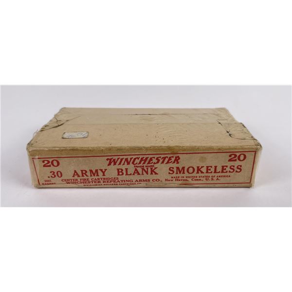 Winchester .30 Army Blank Smokeless Ammo Box
