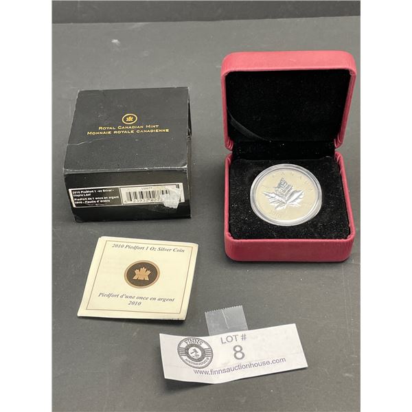 RCM 2010 Piedfort 1 Ounce Silver Maple Leaf in Original Packaging