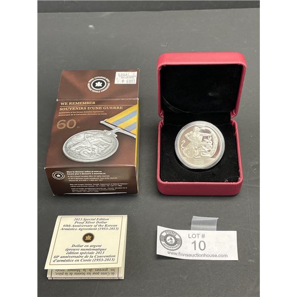 RCM 2013 Special Edition Proof Silver Dollar 60th Anniversary of the Korean Armistice Agreement 1953