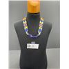 Image 1 : Vintage First Nations Beaded Choker with Leather Ties