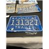 Image 2 : Lot of 5 Vintage BC Utility License Plates 1965 1966 1968 1969 1971