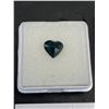 Image 2 : High Luster Blue Sapphire 1.61ct 7.76 x 6.99 x 3.45mm Heart Cut Translucent Madagascar Untreated