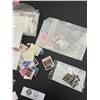 Image 3 : Bag of Loose Collectible Vintage Stamps Canada, Great Britain, Etc.