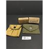 Image 1 : US Military 1943 and 1952 First Aid Pouches plus Dressings