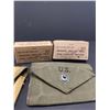 Image 2 : US Military 1943 and 1952 First Aid Pouches plus Dressings