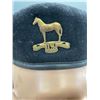 Image 4 : Canadian Army 19th Alberta Dragoons Black Beret Dated 1950