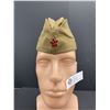 Image 3 : Russian Soviet USSR Red Army Military Uniform Hat Cap Badge