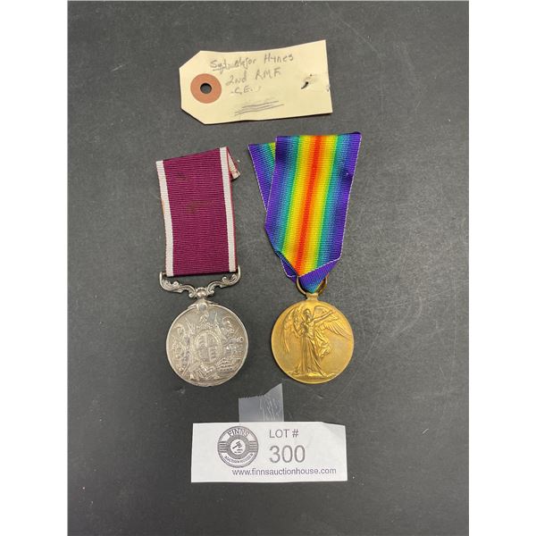 Medal Pair Sgt Major Hines