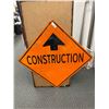 Image 1 : Metal Construction Ahead Sign 29 x 29" NO SHIPPING