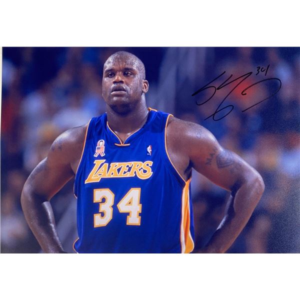Autograph Signed Shaquille O'Neal Photo