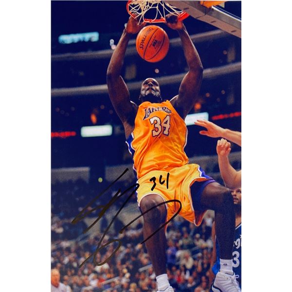 Autograph Signed Shaquille O'Neal Photo