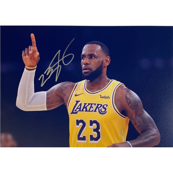 Autograph Signed LeBorn James  Photo