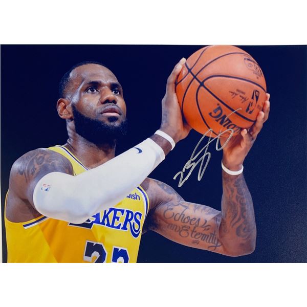Autograph Signed LeBorn James  Photo