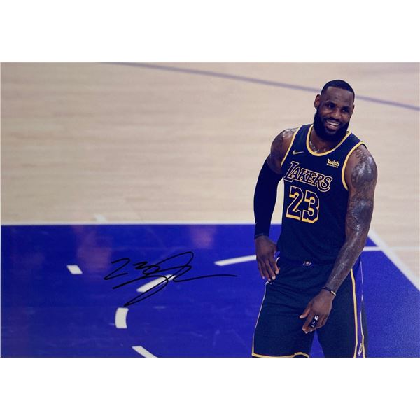Autograph Signed LeBorn James  Photo