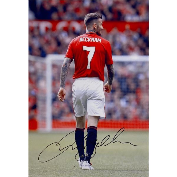 Autograph Signed David Beckham Photo