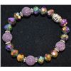 Image 1 : AURORA BOREALIS FACETED BEADS WITH PURPLE LAVA