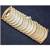 Image 1 : VINTAGE GOLD TONE METAL LINK BRACELET