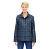 Image 1 : NEW NORTH END SPORT LADIES BLUE PLAID JACKET - XS