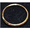 Image 2 : 18K GOLD PLATED BAND RING SIZE 9-3/4